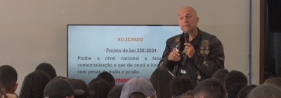 Motoclube Machados no Asfalto promove campanha educativa sobre o cerol nas escolas de Pará de Minas