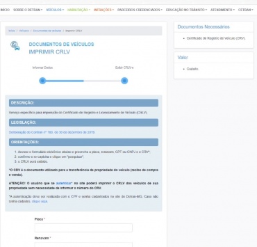 Governo de Minas divulga datas para exigência do licenciamento veicular de 2023