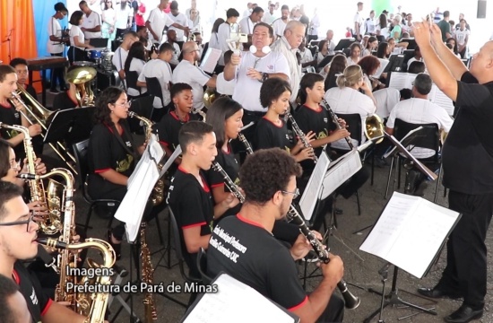 Veja como foi o Encontro de Bandas promovido no fim de semana em pleno centro de Pará de Minas