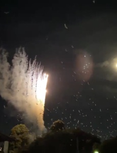 Fogos de artifício são disparados no Parque do Bariri para espantar as garças do local