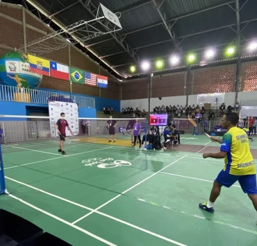 Abertura do 1º Campeonato Panamericano de Badminton de surdos em Pará de Minas