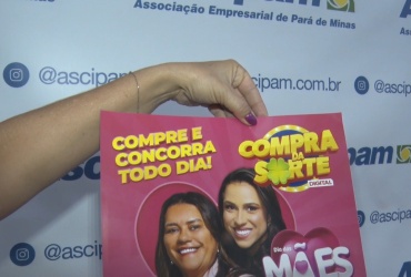 Ascipam e Sicoob Ascicred lançam etapa de dia das mães da promoção Compra da Sorte Digital