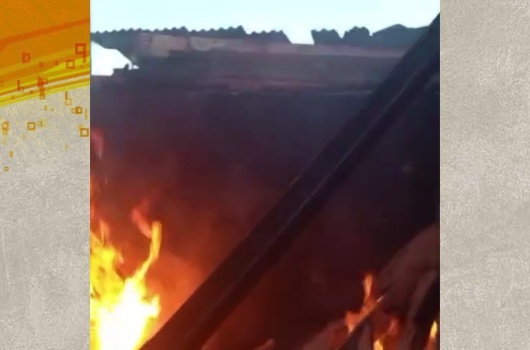 Homem morre após teto desabar durante incêndio em uma casa no bairro Nossa Senhora das Graças