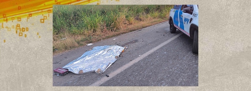 Homem morre após ser atropelado durante serviço de conservação da BR-262